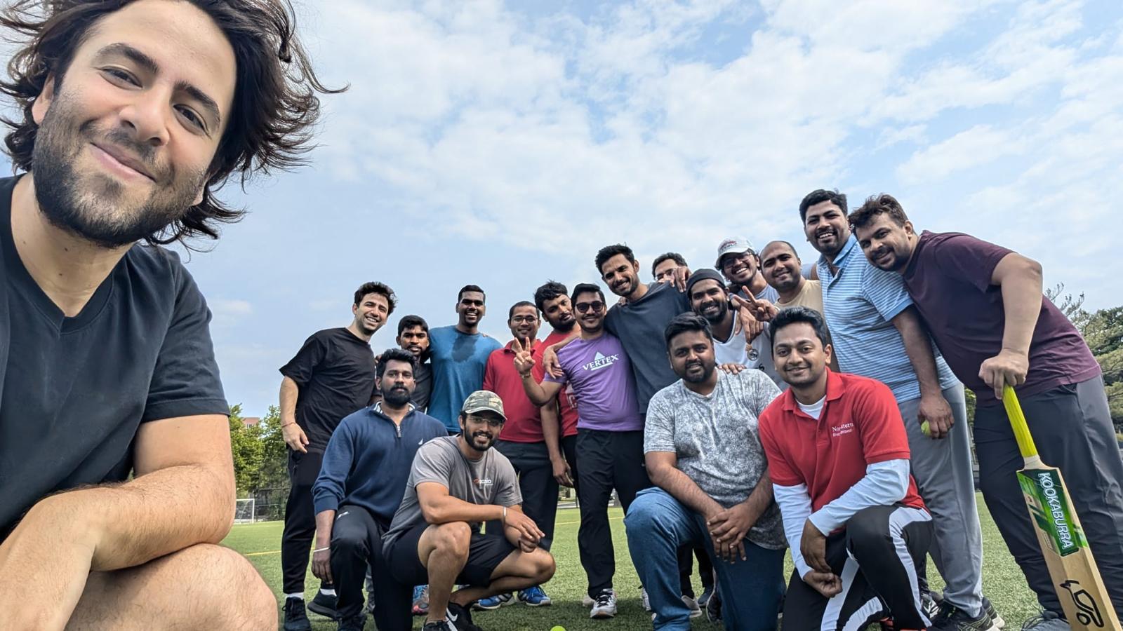 A Weave community cricket meetup in Cambridge